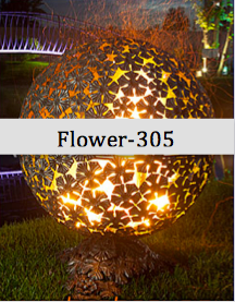 Fire Bowl "Flowers-305"